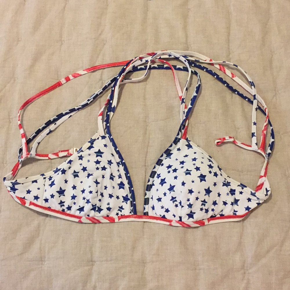 Victoria's Secret Red, White, and Blue Bikini Top